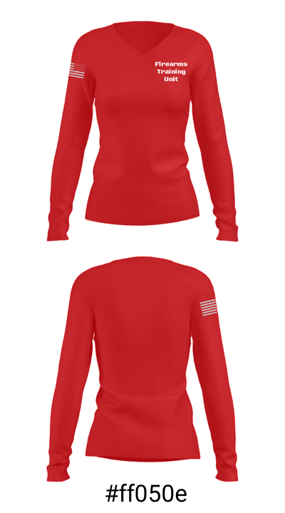 Firearms Training Unit 93026000 Women's Long Sleeve V-neck Shirt - 36