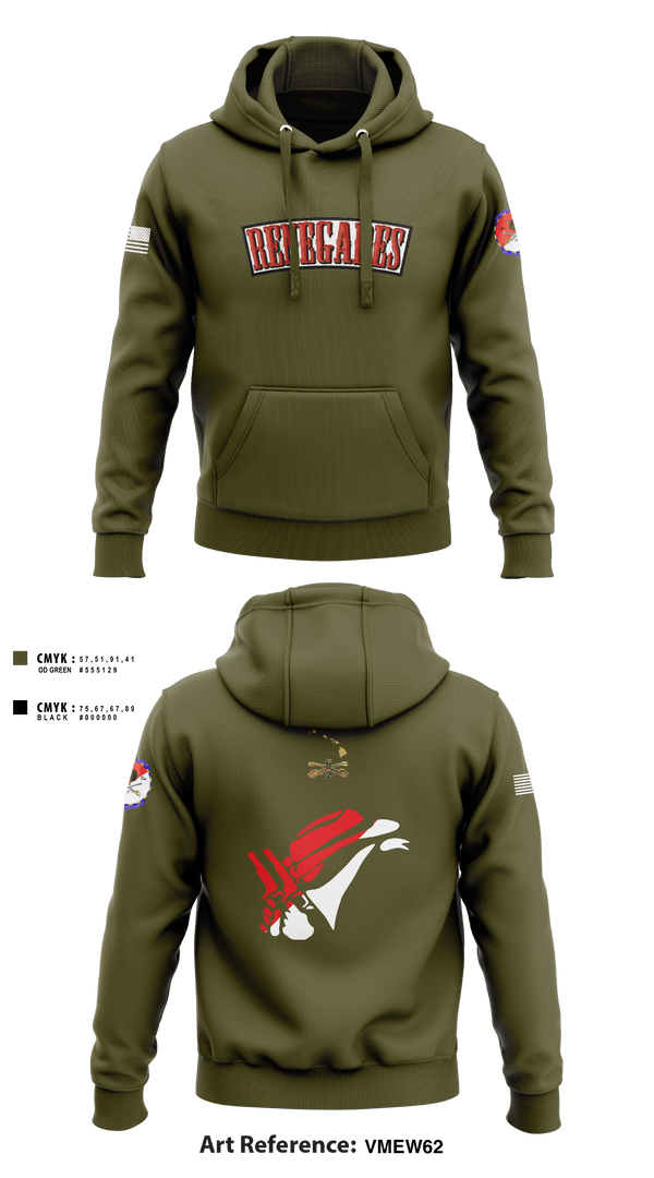 Hoodie, 2-6 Cav Alpha troop Renegades, Army, Teamtime, Team time, sublimation, custom sports apparel, team uniforms, spirit wear, spiritwear, sports uniforms, custom shirts, team store, custom team store, fundraiser sports, apparel fundraiser