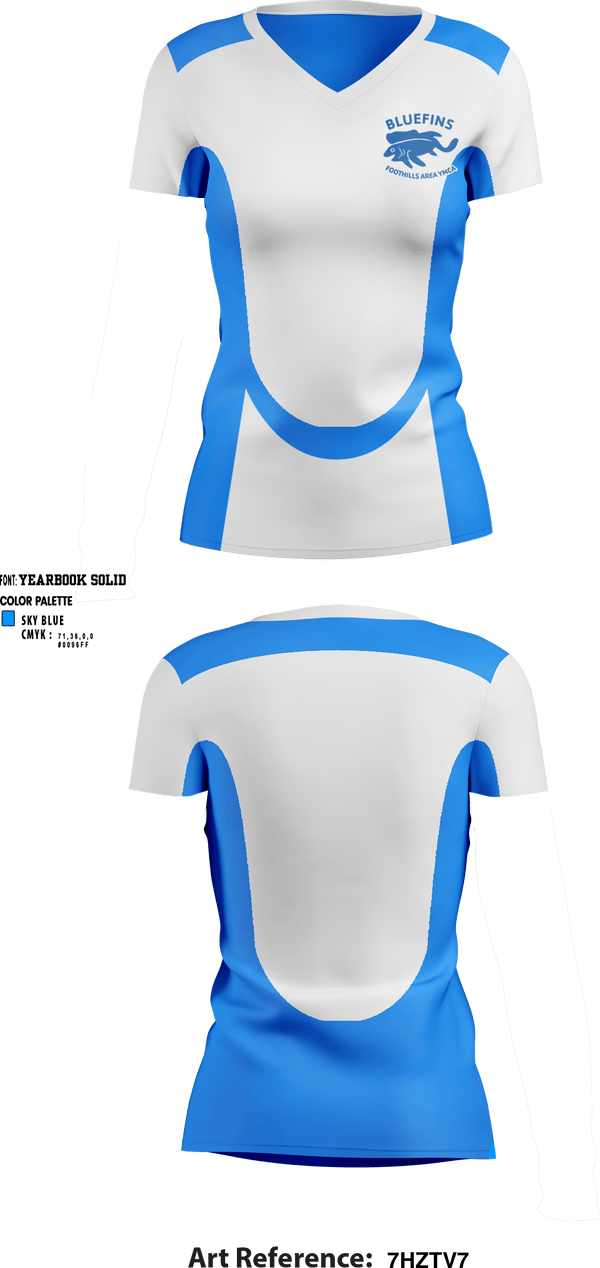 Women's Short Sleeve Vneck Shirt, Foothills Area YMCA Swimming, Swimming, Teamtime, Team time, sublimation, custom sports apparel, team uniforms, spirit wear, spiritwear, sports uniforms, custom shirts, team store, custom team store, fundraiser sports, apparel fundraiser