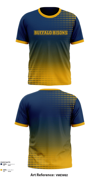 Short Sleeve Performance Shirt, Buffalo Bisons, Football, Teamtime, Team time, sublimation, custom sports apparel, team uniforms, spirit wear, spiritwear, sports uniforms, custom shirts, team store, custom team store, fundraiser sports, apparel fundraiser