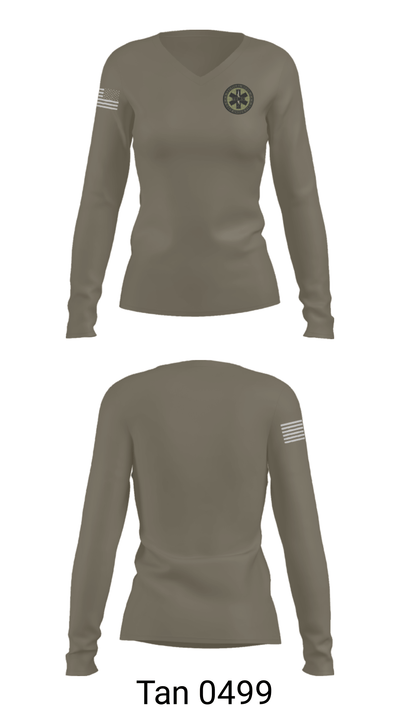 Tactical Rescue EMS 53294374 Women's Long Sleeve V-neck Shirt - 47