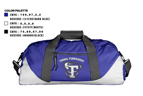Duffle Bag, Trona Joint Unified High School, Spirit Store, Teamtime, Team time, sublimation, custom sports apparel, team uniforms, spirit wear, spiritwear, sports uniforms, custom shirts, team store, custom team store, fundraiser sports, apparel fundraiser