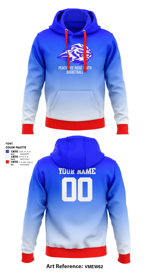 Hoodie, Peachtree Ridge Youth Athletic Association, Men's Basketball, Teamtime, Team time, sublimation, custom sports apparel, team uniforms, spirit wear, spiritwear, sports uniforms, custom shirts, team store, custom team store, fundraiser sports, apparel fundraiser