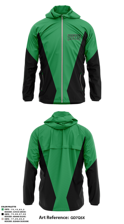 Westmoor Rams 20383040 Windbreaker - 1