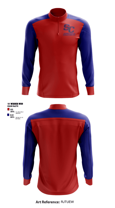 South Central High School Cheer 2672951 Quarter Zip Jacket - 1
