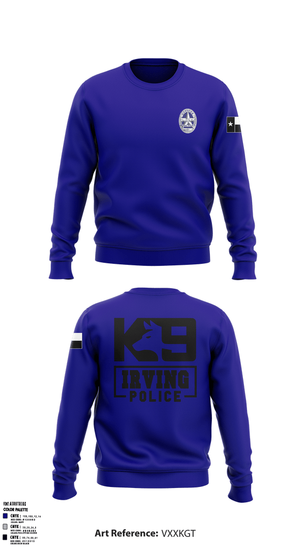 Crew Neck Sweatshirt, , Police, Teamtime, Team time, sublimation, custom sports apparel, team uniforms, spirit wear, spiritwear, sports uniforms, custom shirts, team store, custom team store, fundraiser sports, apparel fundraiser