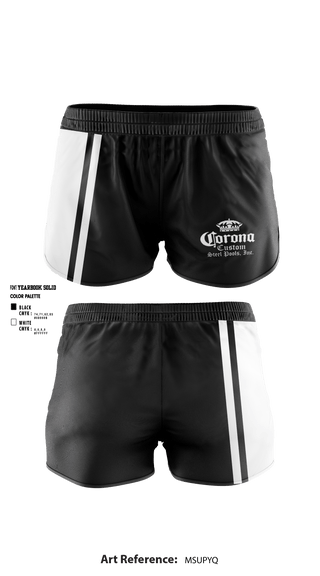 Women's Shorts, CORONA CUSTOM STEEL POOLS, , Teamtime, Team time, sublimation, custom sports apparel, team uniforms, spirit wear, spiritwear, sports uniforms, custom shirts, team store, custom team store, fundraiser sports, apparel fundraiser