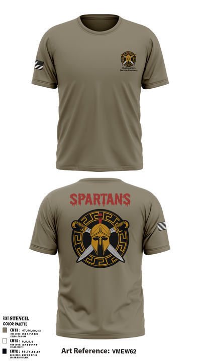 HSC Spartans 56240208 Short Sleeve Performance Shirt - 7