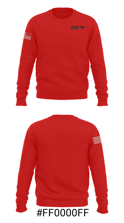 Rodriguez High School Cheer 80839251 Crew Neck Sweatshirt - 12