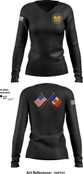 Detachment Republica Moldova 57338540 Women's Long Sleeve V-neck Shirt - 6
