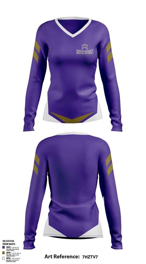 Women's Long Sleeve Vneck Shirt, LeMoyne-Owen College Softball, Softball, Teamtime, Team time, sublimation, custom sports apparel, team uniforms, spirit wear, spiritwear, sports uniforms, custom shirts, team store, custom team store, fundraiser sports, apparel fundraiser