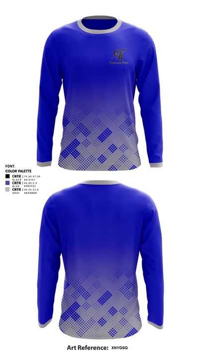 Central High School Track & Field 38219768 Long Sleeve Shooting Shirt - 1
