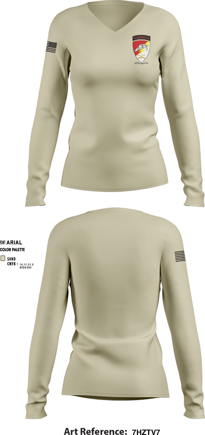 3-17 ACS 70339426 Women's Long Sleeve V-neck Shirt - 5