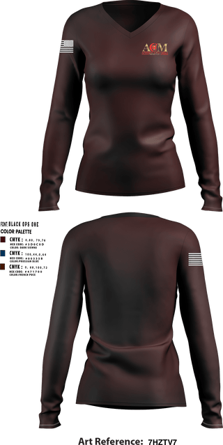 Women's Long Sleeve Vneck Shirt, ACM MINISTRIES, , Teamtime, Team time, sublimation, custom sports apparel, team uniforms, spirit wear, spiritwear, sports uniforms, custom shirts, team store, custom team store, fundraiser sports, apparel fundraiser