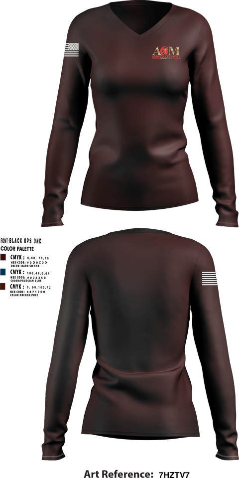 Women's Long Sleeve Vneck Shirt, ACM MINISTRIES, , Teamtime, Team time, sublimation, custom sports apparel, team uniforms, spirit wear, spiritwear, sports uniforms, custom shirts, team store, custom team store, fundraiser sports, apparel fundraiser