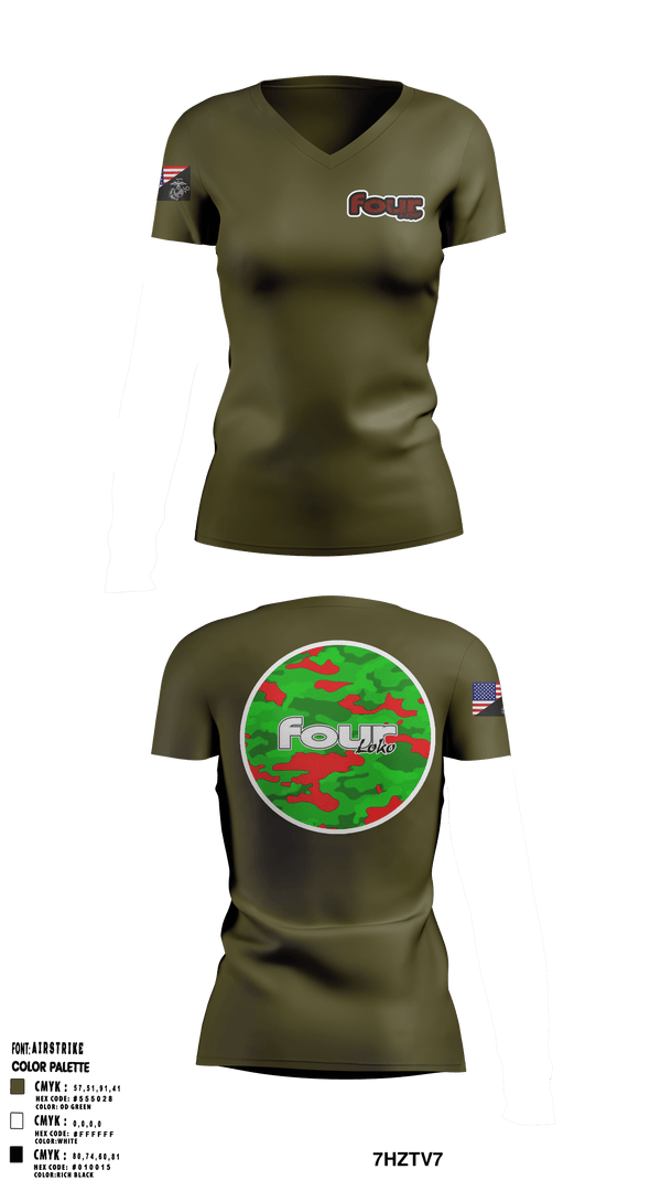 Women's Short Sleeve Vneck Shirt, , Marines, Teamtime, Team time, sublimation, custom sports apparel, team uniforms, spirit wear, spiritwear, sports uniforms, custom shirts, team store, custom team store, fundraiser sports, apparel fundraiser