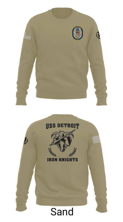 USS Detroit 43379409 Crew Neck Sweatshirt - 12