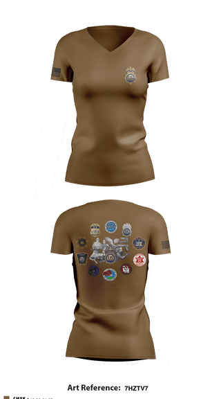 Women's Short Sleeve Vneck Shirt, Carnage Co 2-108IN, National Guard, Teamtime, Team time, sublimation, custom sports apparel, team uniforms, spirit wear, spiritwear, sports uniforms, custom shirts, team store, custom team store, fundraiser sports, apparel fundraiser