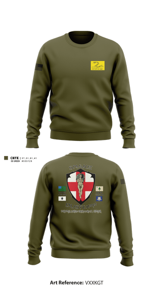 Crew Neck Sweatshirt, , Army, Teamtime, Team time, sublimation, custom sports apparel, team uniforms, spirit wear, spiritwear, sports uniforms, custom shirts, team store, custom team store, fundraiser sports, apparel fundraiser