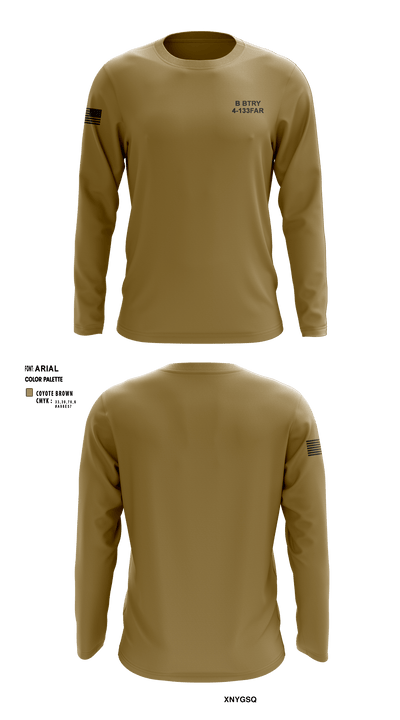 B BTRY 4-133FAR 53074900 Long Sleeve Performance Shirt - 3