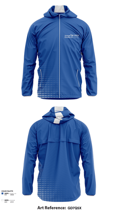 Temple Emanu-El Early Childhood Education Program 34410085 Windbreaker - 1
