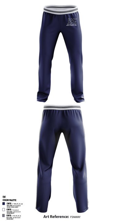 Willow Canyon High School Wrestling 60187801 Sweatpants - 1