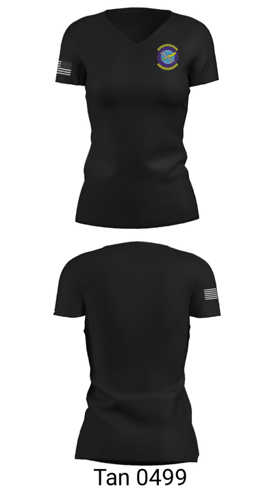361 TRS HELL CATS 18568417 Women's Short Sleeve V-neck Shirt - 22