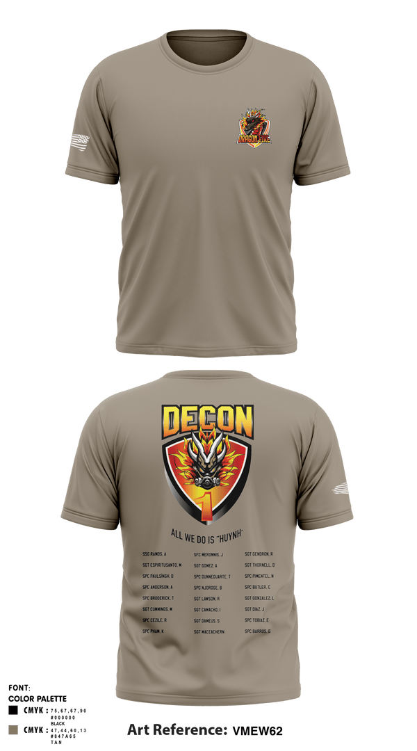 Short Sleeve Performance Shirt, 272 Chemical Company Decon 1, National Guard, Teamtime, Team time, sublimation, custom sports apparel, team uniforms, spirit wear, spiritwear, sports uniforms, custom shirts, team store, custom team store, fundraiser sports, apparel fundraiser