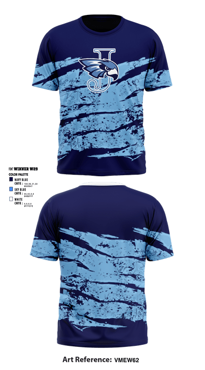 Jefferson Senior High School Bowling 7186554 Short Sleeve Performance Shirt - 1