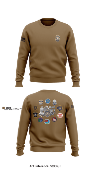 Crew Neck Sweatshirt, Carnage Co 2-108IN, National Guard, Teamtime, Team time, sublimation, custom sports apparel, team uniforms, spirit wear, spiritwear, sports uniforms, custom shirts, team store, custom team store, fundraiser sports, apparel fundraiser