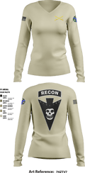 3/278 Armored Calvary Regiment 57774458 Women's Long Sleeve V-neck Shirt - 6