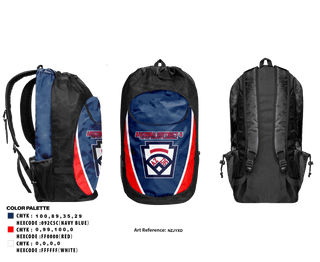 Gear Bag, Arizona District 6 Little League Baseball, Baseball, Teamtime, Team time, sublimation, custom sports apparel, team uniforms, spirit wear, spiritwear, sports uniforms, custom shirts, team store, custom team store, fundraiser sports, apparel fundraiser