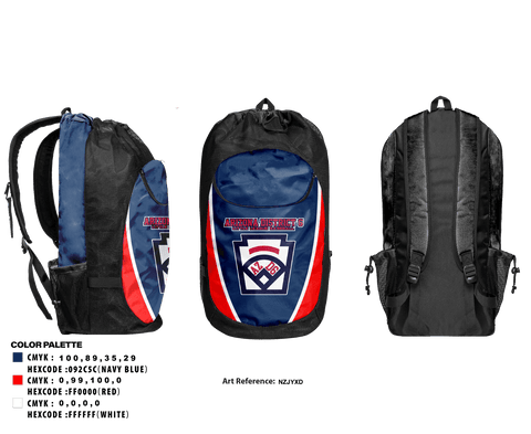Gear Bag, Arizona District 6 Little League Baseball, Baseball, Teamtime, Team time, sublimation, custom sports apparel, team uniforms, spirit wear, spiritwear, sports uniforms, custom shirts, team store, custom team store, fundraiser sports, apparel fundraiser