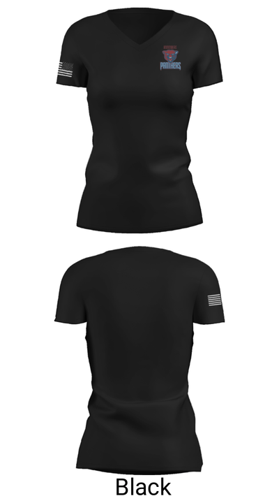 Wallis Annenberg High School 97322913 Women's Short Sleeve V-neck Shirt - 18