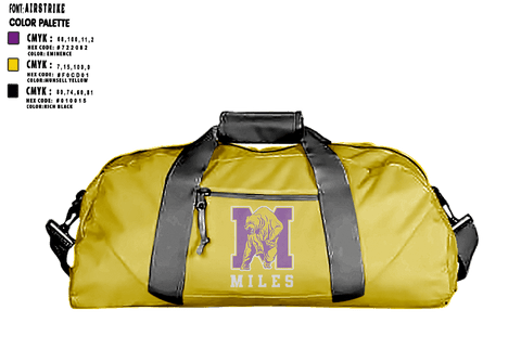 Duffle Bag, Miles College, Spirit Store, Teamtime, Team time, sublimation, custom sports apparel, team uniforms, spirit wear, spiritwear, sports uniforms, custom shirts, team store, custom team store, fundraiser sports, apparel fundraiser