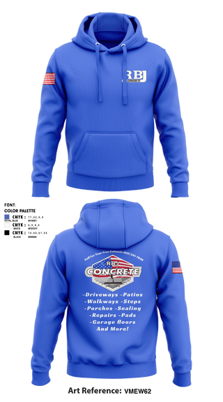 Hoodie, RBJ Concrete, , Teamtime, Team time, sublimation, custom sports apparel, team uniforms, spirit wear, spiritwear, sports uniforms, custom shirts, team store, custom team store, fundraiser sports, apparel fundraiser
