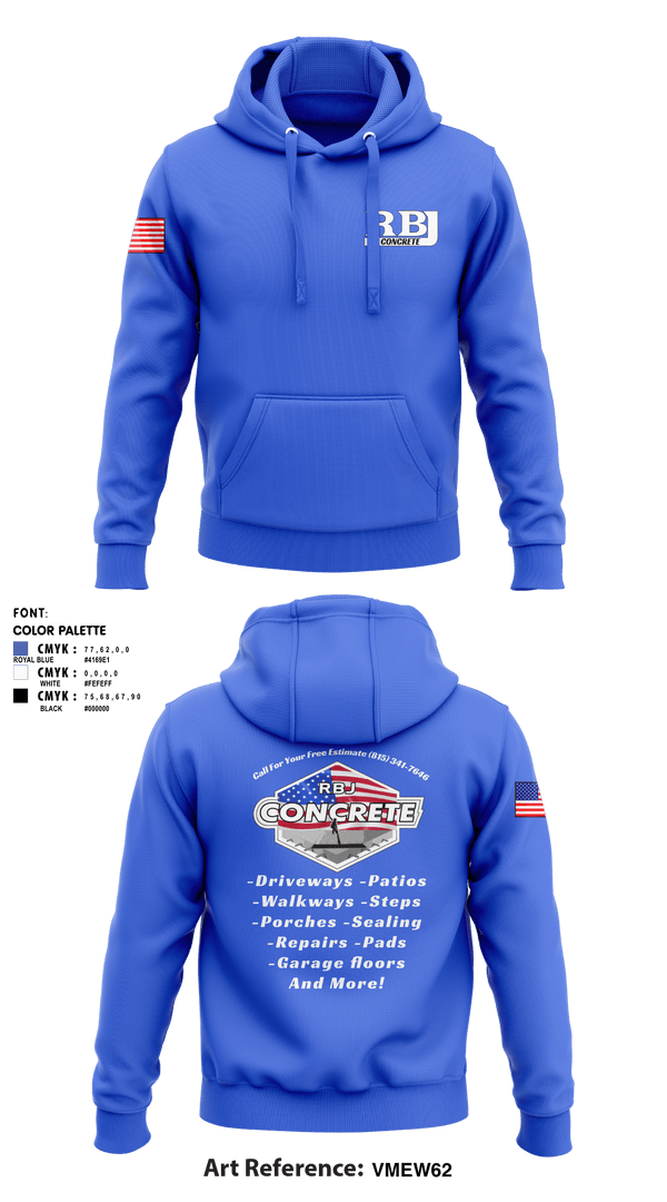 Hoodie, RBJ Concrete, , Teamtime, Team time, sublimation, custom sports apparel, team uniforms, spirit wear, spiritwear, sports uniforms, custom shirts, team store, custom team store, fundraiser sports, apparel fundraiser