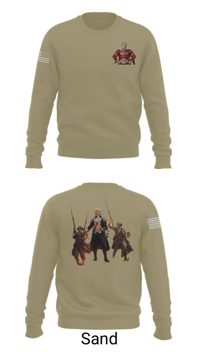6th BEB Elk Forward  Support Company 17164006 Crew Neck Sweatshirt - 12