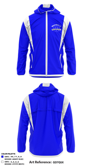 Windbreaker, Wahconah Regional High School Cross Country, Cross Country, Teamtime, Team time, sublimation, custom sports apparel, team uniforms, spirit wear, spiritwear, sports uniforms, custom shirts, team store, custom team store, fundraiser sports, apparel fundraiser