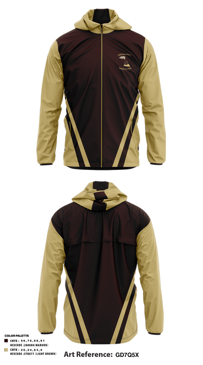 Lincoln High School Track 14520032 Windbreaker - 3