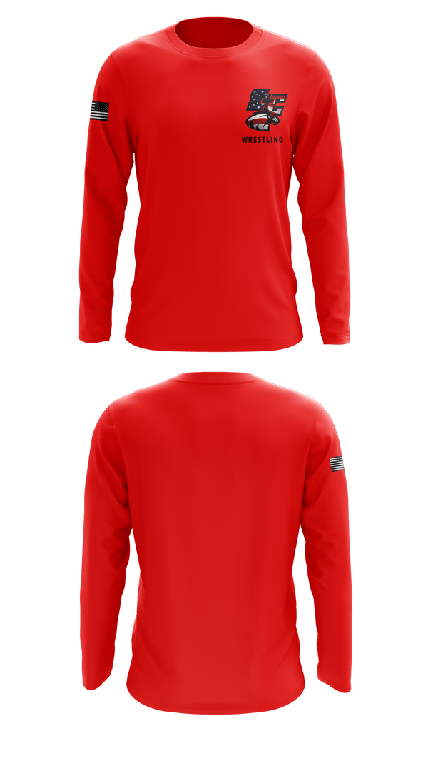 Long Sleeve Performance Shirt, Santiam Christian School Wrestling, Wrestling, Teamtime, Team time, sublimation, custom sports apparel, team uniforms, spirit wear, spiritwear, sports uniforms, custom shirts, team store, custom team store, fundraiser sports, apparel fundraiser