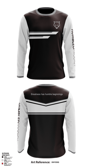 Long Sleeve Performance Shirt, Humbled prodigy, Baseball, Teamtime, Team time, sublimation, custom sports apparel, team uniforms, spirit wear, spiritwear, sports uniforms, custom shirts, team store, custom team store, fundraiser sports, apparel fundraiser