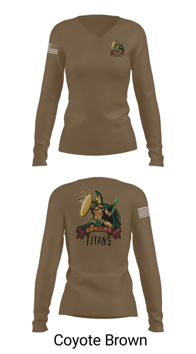 HQ 551 MP CO 17086699 Women's Long Sleeve V-neck Shirt - 37