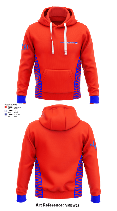 Hoodie, Jonesboro-Hodge High School Basketball, Women's Basketball, Teamtime, Team time, sublimation, custom sports apparel, team uniforms, spirit wear, spiritwear, sports uniforms, custom shirts, team store, custom team store, fundraiser sports, apparel fundraiser