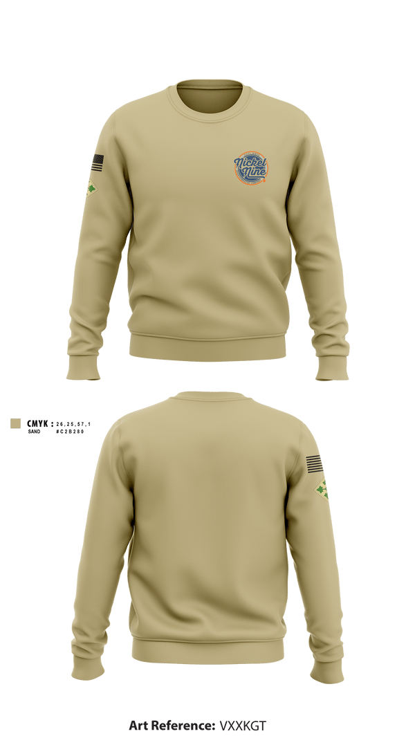 Crew Neck Sweatshirt, , Army, Teamtime, Team time, sublimation, custom sports apparel, team uniforms, spirit wear, spiritwear, sports uniforms, custom shirts, team store, custom team store, fundraiser sports, apparel fundraiser