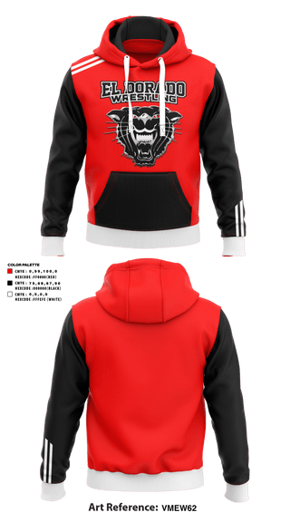 Hoodie, El Dorado High School Wrestling, Wrestling, Teamtime, Team time, sublimation, custom sports apparel, team uniforms, spirit wear, spiritwear, sports uniforms, custom shirts, team store, custom team store, fundraiser sports, apparel fundraiser