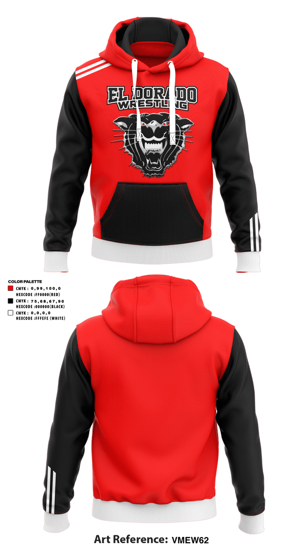 Hoodie, El Dorado High School Wrestling, Wrestling, Teamtime, Team time, sublimation, custom sports apparel, team uniforms, spirit wear, spiritwear, sports uniforms, custom shirts, team store, custom team store, fundraiser sports, apparel fundraiser