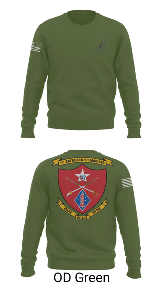 Crew Neck Sweatshirt, , Marines, Teamtime, Team time, sublimation, custom sports apparel, team uniforms, spirit wear, spiritwear, sports uniforms, custom shirts, team store, custom team store, fundraiser sports, apparel fundraiser