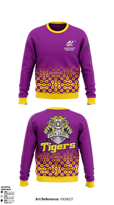Union County High School Wrestling 15057507 Crew Neck Sweatshirt - 22