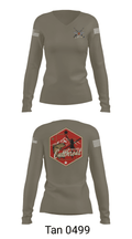 A Co. 2-211th GSAB 21328090 Women's Long Sleeve V-neck Shirt - 41